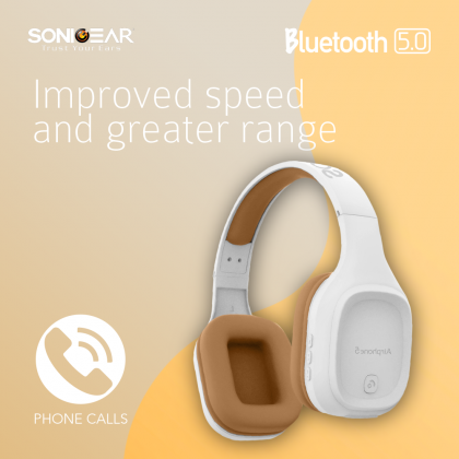 SonicGear Airphone 5 (High Clarity With Strong Bass) Bluetooth 5.0 For Smart Phone And Tablets