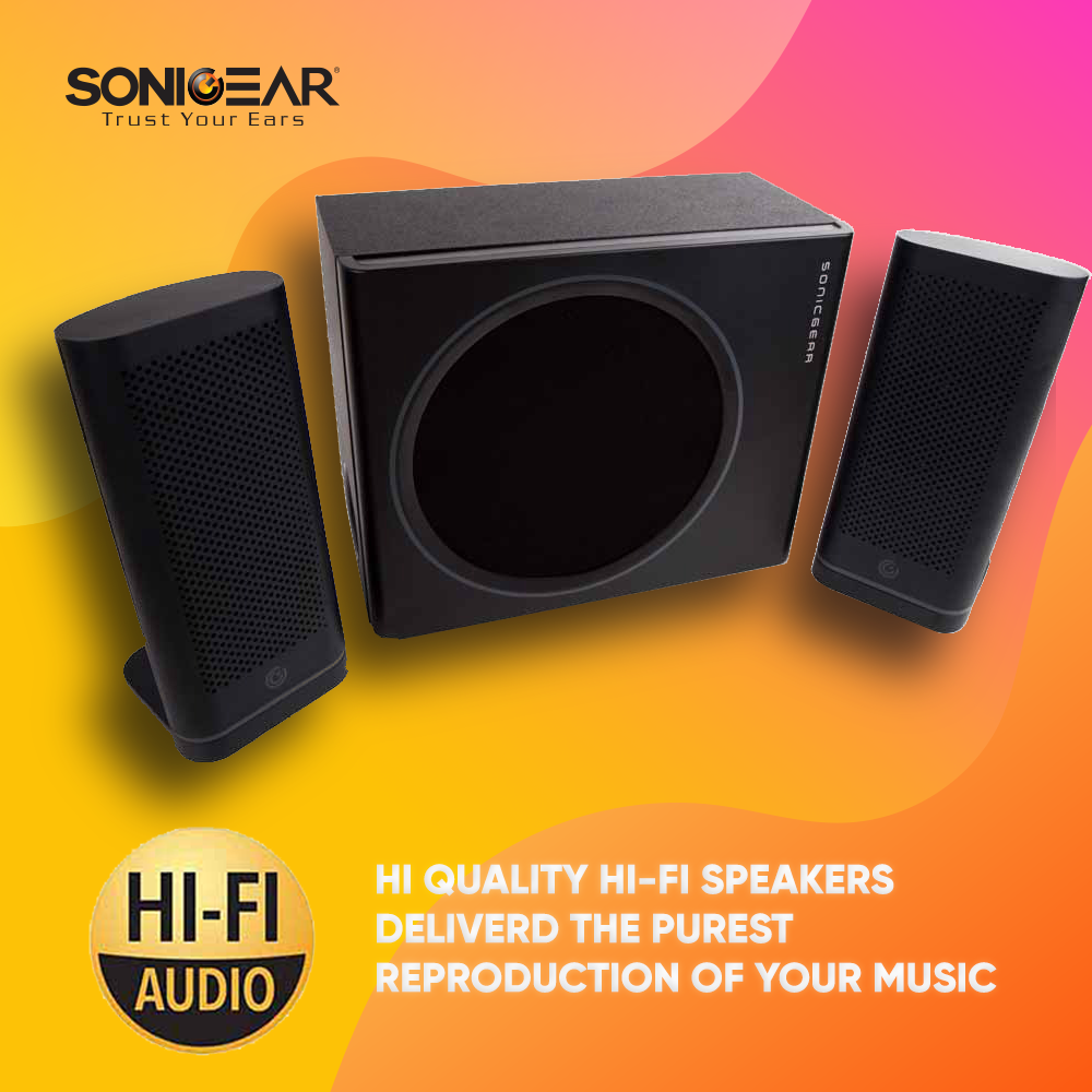 SONICGEAR SPACE Speaker With Small And Slim Subwoofer