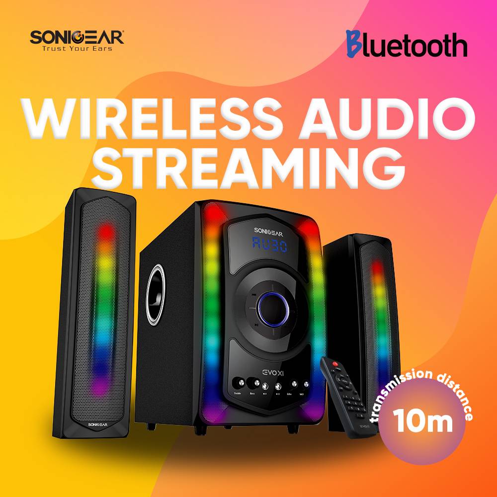 Sonicgear Evo 11 Bluetooth Speaker With Microphone Input Fm Usb Sd Card Input