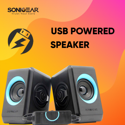 SonicGear Quatro 2 (2.0 USB Speakers) Extra Loud For Smartphones and PC