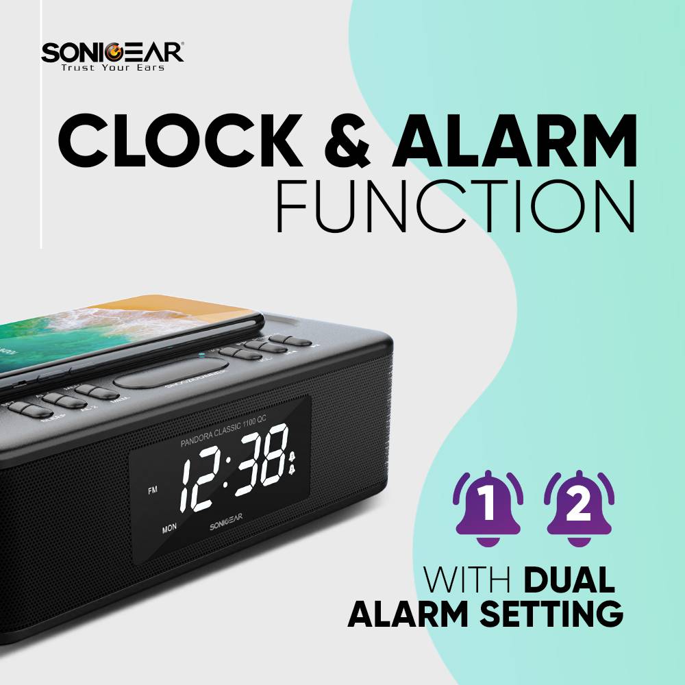 SonicGear Pandora Classic 1100 Wireless Charging Portable Bluetooth