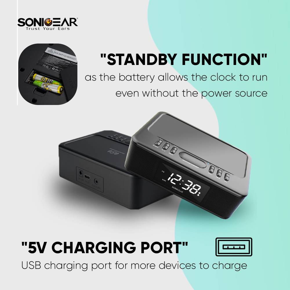 SonicGear Pandora Classic 1100 Wireless Charging Portable Bluetooth
