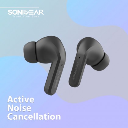 SonicGear Earpump TWS 12 Active Noise Cancelling Bluetooth Earbuds | 32 Hour Play Time | Powerful Bass | 1 Year Warranty
