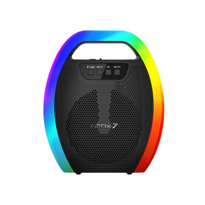 SonicGear Neox 7 RGB Lightning Effect Bluetooth Rechargeable Portable Speaker with Mic Input | 8 Hour Playtime