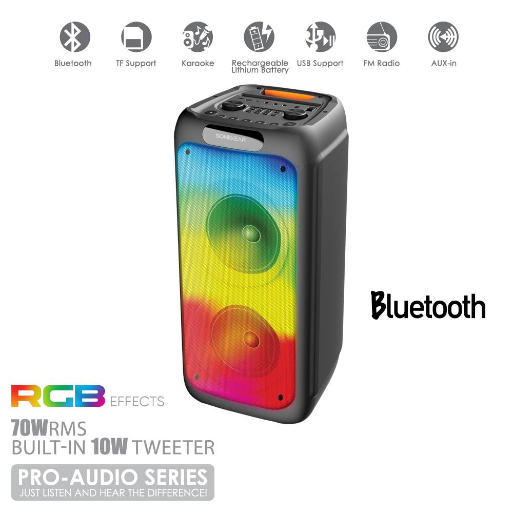 SonicGear AudioX Pro 800HD RGB Speaker HiDefinition Audio 1 Year Warranty