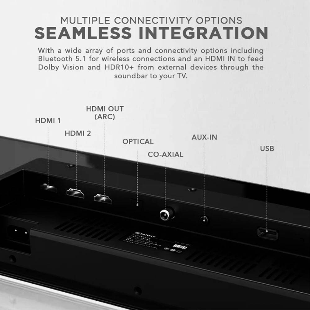 SonicGear StudioBar 3000 Dolby Atmos 5.1.2 ch